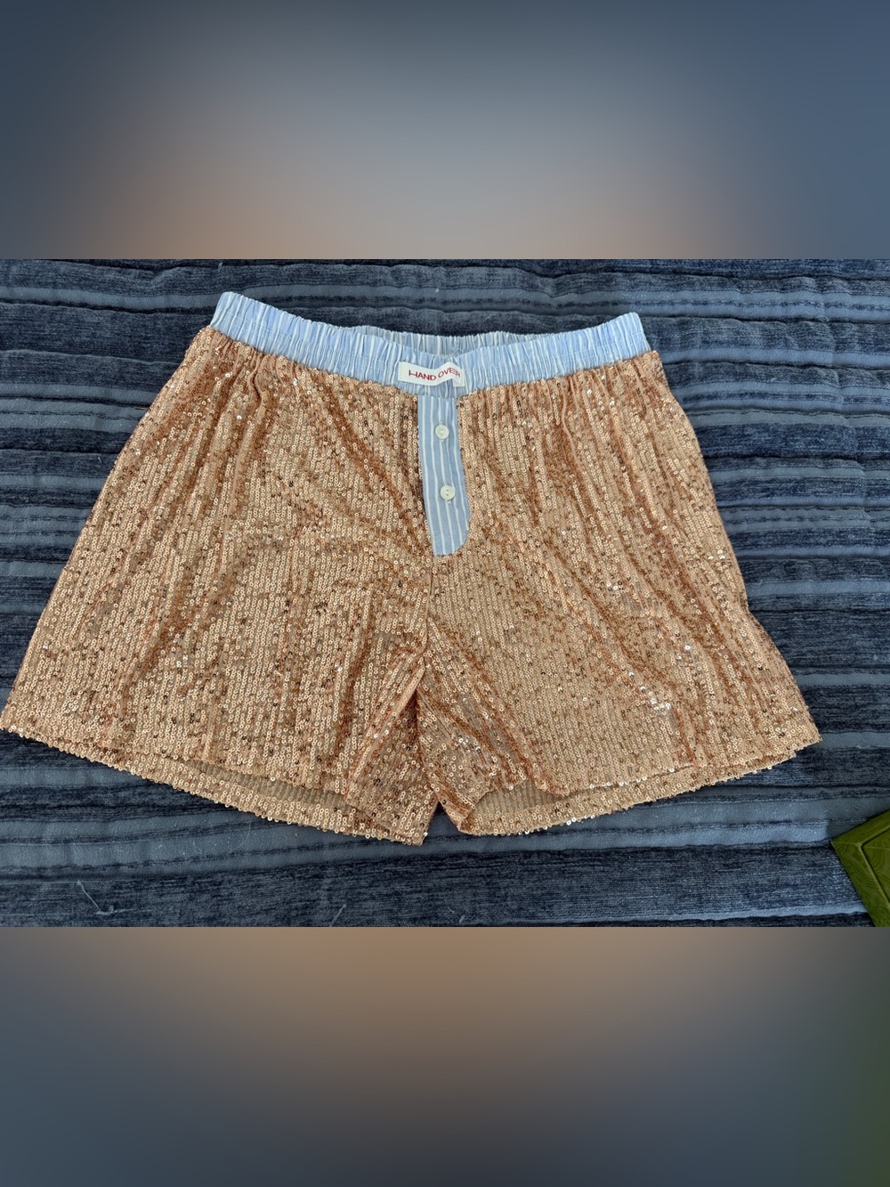 NWOT Hand Over Sequined Boxers in size XL (fit more like a Large)